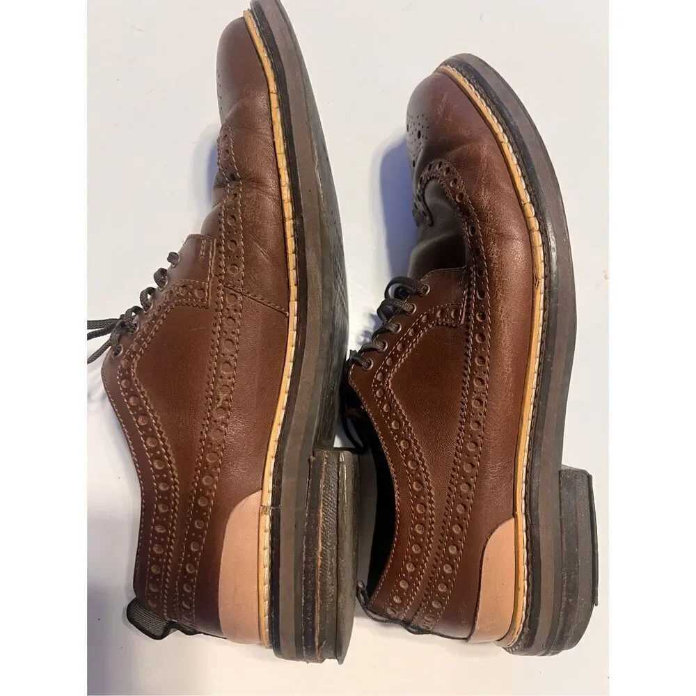 Cole Haan Men's Size 8 Davidson Wingtop Oxford Shoe Brown Tan Office Dressy